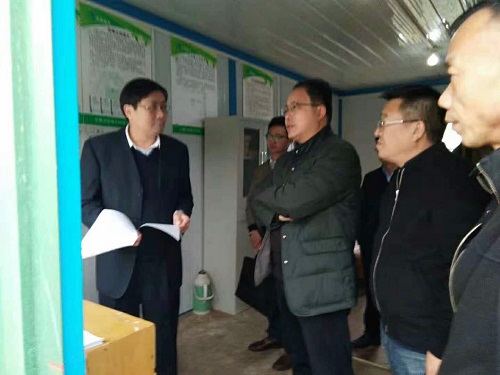 合肥市政府副秘书长、环湖办主任高斌友一行来云水湾污水处理站视察