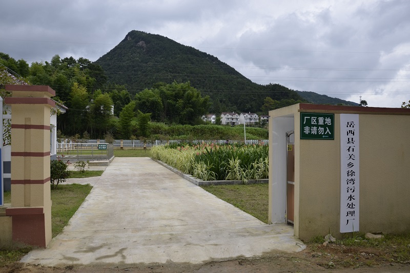 全国人大代表徐恒秋考察我司石关镇污水处理厂，施跃平副县长陪同参观